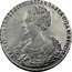 Russia Rouble Ekaterina I portrait to the left 1725 KM# 168 ЕКАТЕРІНА ІМПЕРАТРІЦА І САМОДЕРЖИЦА ВСЕРОСІСКАЯ coin obverse