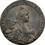 Russia Rouble Ekaterina II (ММД) 1768 ММД ЕІ C# 67a.1 Б∙М∙ЕКАТЕРИНА∙II∙ІМП∙ІСАМОД∙ВСЕРОС ММД coin obverse