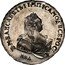 Russia Rouble Elizaveta (ММД) 1742 ММД C# 19.1 Б∙М∙ЕЛИСАВЕТЪ∙І∙ІМП:ІСАМОД:ВСЕРОС: М∙М∙Д∙ coin obverse