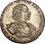 Russia Rouble Pyotr I 1722 KM# 162.1 ПЕТРЬ ∙ А ∙ ИМПЕРАТОРЬ ∙ І САМОДЕРЖЕЦЬ ∙ ВСЕРОССИІСКИІ ∙ coin obverse