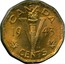 Canada V Cents (George VI Victory) KM# 40 V CENTS CANADA DATE T.S coin reverse