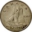 Canada 10 Cents Elizabeth II (2nd portrait) - Philadelphia mint 1969 Large date, large ship KM# 73 CANADA 1968 10 CENTS coin reverse