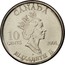 Canada 10 Cents International Year of the Volunteers 2001 P KM# 412 CANADA 10 CENTS 2001 P ELIZABETH II coin obverse