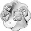 Canada 15 Dollars Lunar Lotus - Year of the Sheep 2015 Proof KM# 1816 羊 coin reverse