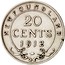 Canada 20 Cents George V 1912 KM# 15 NEW FOUNDLAND 20 CENTS 1912 coin reverse