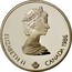 Canada 20 Dollars Cross-country Skiing 1986 Proof KM# 150 ELIZABETH II CANADA 1986 coin obverse