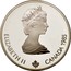 Canada 20 Dollars Speed Skating 1985 Proof, Plain edge KM# 146 ELIZABETH II CANADA 1985 coin obverse