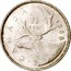 Canada 25 Cents Elizabeth II 2nd portrait 1968 KM# 62a CANADA 1968 25 CENTS coin reverse
