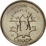 Canada 25 Cents Freedom - November 2000 KM# 374 CANADA FREEDOM 2000 LIBERTÉ KV coin reverse