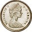 Canada 25 Cents Lynx 1967 KM# 68a ELIZABETH II D ∙ G ∙ REGINA coin obverse
