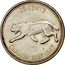 Canada 25 Cents Lynx 1967 KM# 68a 25 CENTS CANADA 1867-1967 coin reverse