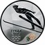 Russia 3 Roubles 2014 Winter Olympics, Sochi - Ski Jumping 2014 Proof Y# 1477 СОЧИ 2014 coin reverse
