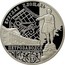 Russia 3 Roubles The Ensemble of the Round Square, Petrozavodsk 2010 Proof Y# 1222 ТРИ РУБЛЯ БАНК РОССИИ ∙ AG 925 ∙ 2010 Г. ∙ 31,1 ММД ∙ coin obverse