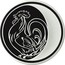 Russia 3 Roubles The Year of the Cock 2005 Proof Y# 892 - coin reverse
