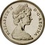 Canada 5 Cents Beaver 1968 KM# 60.1 ELIZABETH II D ∙ G ∙ REGINA coin obverse