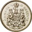 Canada 50 Cents Elizabeth II 2nd portrait 1965 KM# 63 CANADA 50 CENTS coin reverse