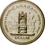 Canada Dollar Jubilee 1977 Specimen KM# 118 THRONE OF THE SENATE ∙ CANADA ∙ LE TRÔNE DU SÉNAT DOLLAR coin reverse