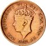 Canada One Cent George VI 1943 C KM# 18 GEORGIUS VI DEI GRA. REX ET IND. IMP. P.M. coin obverse