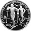Russia Three Roubles Salt Lake City Olympics Cross Country Skiing 2002 Proof Y# 738 XIX ЗИМНИЕ ОЛИМПИЙСКИЕ ИГРЫ СОЛТ-ЛЕЙК-СИТИ 2002 coin reverse