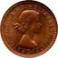 UK 1 Cent Elizabeth II (One Decimal Penny Pattern) 1961 KM# Pn139 ELIZABETH∙II∙DEI∙GRATIA∙REGINA∙F:D:+ coin obverse