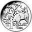 Australia 1 Dollar 30th Anniversary of the 1 Dollar Coin: Mob of Roos 2014 Proof 1 DOLLAR coin reverse