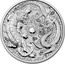 Australia 1 Dollar Dragon & Tiger 2018 BU  coin reverse