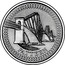 UK 1 Pound The Forth Railway Bridge 2003 Proof X# Pn147 PATTERN coin reverse
