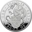 UK 10 Pounds Queen's Beast Dragon (Piedfort) 2018 20 18 RED DRAGON OF WALES JC coin reverse