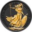 UK 2 Pounds Britannia Golden Enigma 2016 'BRITANNIA'2017' 1OZ '999'FINE'SILVER' NATHAN coin reverse