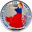 UK 2 Pounds Red Dress edition Britannia 2017 'BRITANNIA'2014' 1OZ '999'FINE'SILVER' NATHAN coin reverse