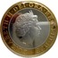 UK £2 XVII Commonwealth Games (Scottish flag) (Piedfort) 2002 British Royal Mint Proof KM# P108 ∙ ELIZABETH∙II∙DEI∙GRA∙REG∙FID∙DEF IRB coin obverse