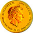 Australia 30000 Dollars (Year of the Horse) KM# 2109 ELIZABETH II AUSTRALIA 1O KILO 9999 GOLD 2014 30000 DOLLARS IRB coin obverse
