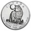Canada 5 Dollars Timber Wolf 2011 KM# 1052 CANADA 9999 FINE SILVER 1 OZ ARGENT PUR coin reverse