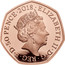 UK 50 Pence Paddington™ at the Station Waving 2018 Proof ∙ELIZABETH II∙D∙G∙REG∙F∙D∙50 PENCE∙2018∙ J.C coin obverse