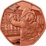 UK 50 Pence Paddington™ at the Station Waving 2018 Proof DK coin reverse