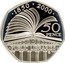 UK 50 Pence (Public Libraries (Piedfort)) KM# P39 ∙1850∙2000∙ 50 PENCE ∙PUBLIC LIBRARIES∙ coin reverse