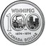 Canada Dollar Winnipeg Centennial 1974 Specimen KM# 88a WINNIPEG 100 1874-1974 CANADA DOLLAR coin reverse