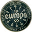 UK ECU Europe 1996 EUROPE EUROPA 19 EUROPE EUROPA 96 999 ECU coin obverse