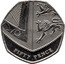 UK Fifty Pence (Royal Shield - Elizabeth II (5th portrait)) KM# 1337 FIFTY PENCE coin reverse