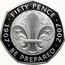UK Fifty Pence Scouting Movement (Piedfort) 2007 British Royal Mint Proof KM# P59 * FIFTY PENCE * 1907 * BE PREPARED * 2007 K coin reverse