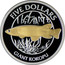 New Zealand Five Dollars Giant Kokopu Fish 2003 KM# 132b FIVE DOLLARS GIANT KOKOPU coin reverse