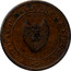 UK Half Penny Token Worcester City 1811 CIVITAS IN BELLO IN PACE FIDELIS coin obverse
