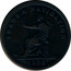 Canada One Stiver 1838 Nova Scotia TRADE & NAVIGATION 1838 coin obverse