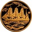 Russia One Thousand Roubles Barque "Sedov" 2001 ММД Proof Y# 796 БАРК СЕДОВ coin reverse