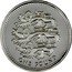 UK Pound English Lions (Piedfort) 1997 Proof KM# P25 ONE POUND coin reverse