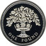 UK Pound (English Oak (Piedfort)) KM# P7 ONE POUND coin reverse