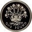 UK Pound (Northern Irish Flax (Piedfort)) KM# P6 ONE POUND coin reverse