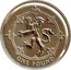 UK Pound (Scottish Arms (Lion) (Piedfort)) KM# P31 ONE POUND coin reverse
