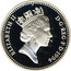 UK Pound Scottish Arms (Piedfort) 1994 Proof KM# P18 ELIZABETH II D∙G∙REG∙F∙D∙1994 RDM coin obverse