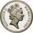 UK Pound Thistle of Scotland (Piedfort) 1989 Proof KM# P9 ELIZABETH II D∙G∙REG∙F∙D∙1989 RDM coin obverse